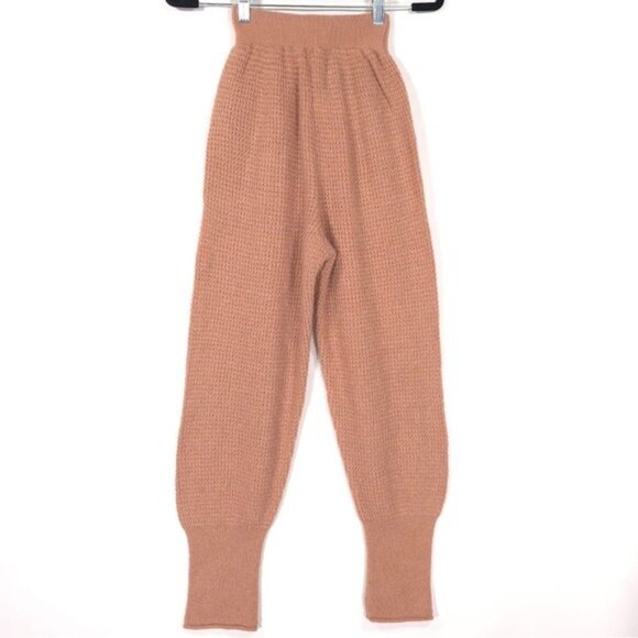 NWT Free People WOOL Blend C.O.Z.Y.‎ Waffle Knit Jogger Lounge Pants Size XS - Picture 7 of 15
